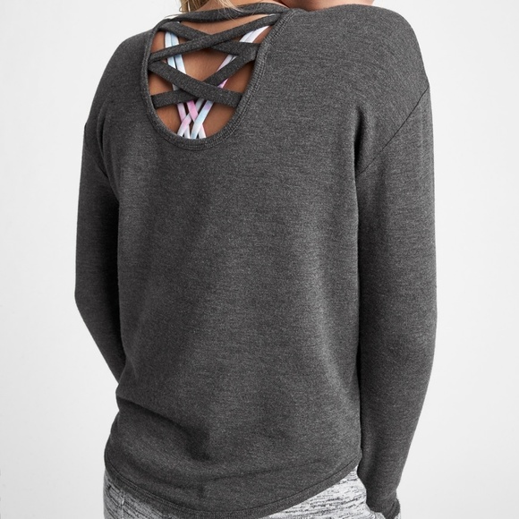 athleta girl criss cross hoodie